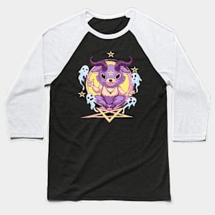 Kawaii Baphomet Pastel Goth Baseball T-Shirt